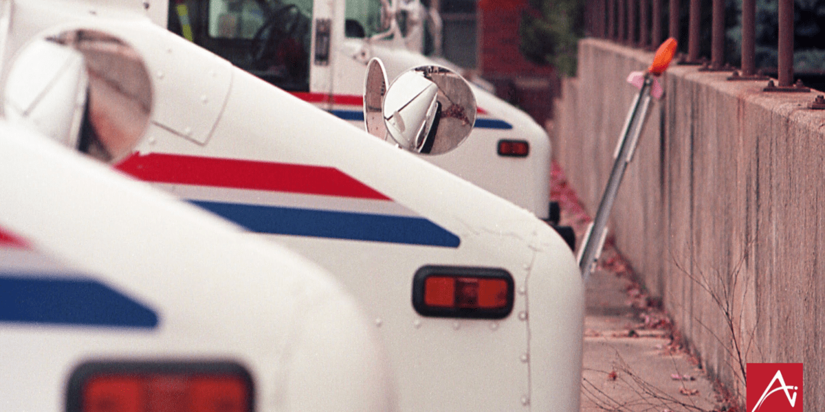USPS mail trucks